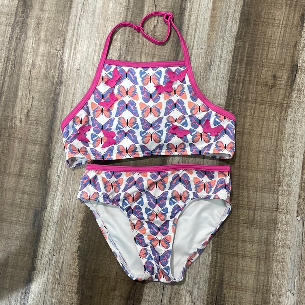 Harper Canyon girls butterfly swimsuit